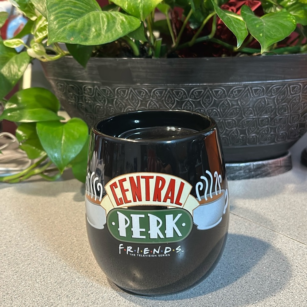 Friends -Central Perks - Rare - ICup Handwarming Black Coffee Mug with Logo